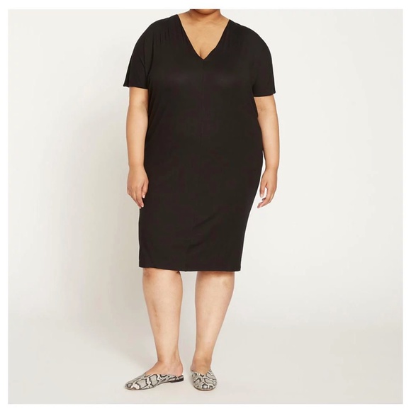 NWT Universal Standard Women's Plus Teresa Liquid Jersey V-Neck Dress Size 4X - Picture 2 of 15